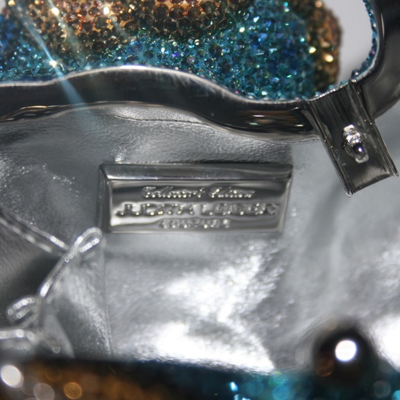 NIB Judith Leiber Foo Dog Blue Bag Clutch - Picture 7 of 8